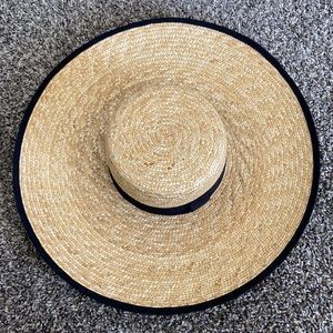 Beautiful natural straw braided hat